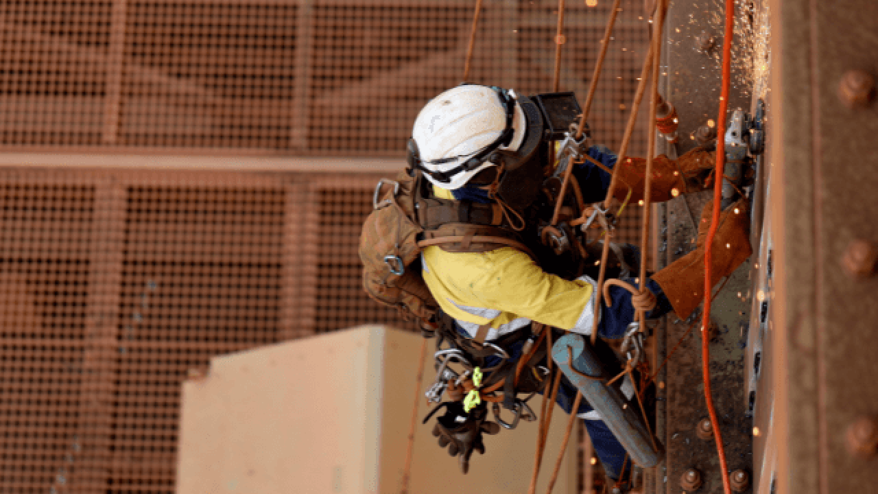 Métier cordiste accès difficile